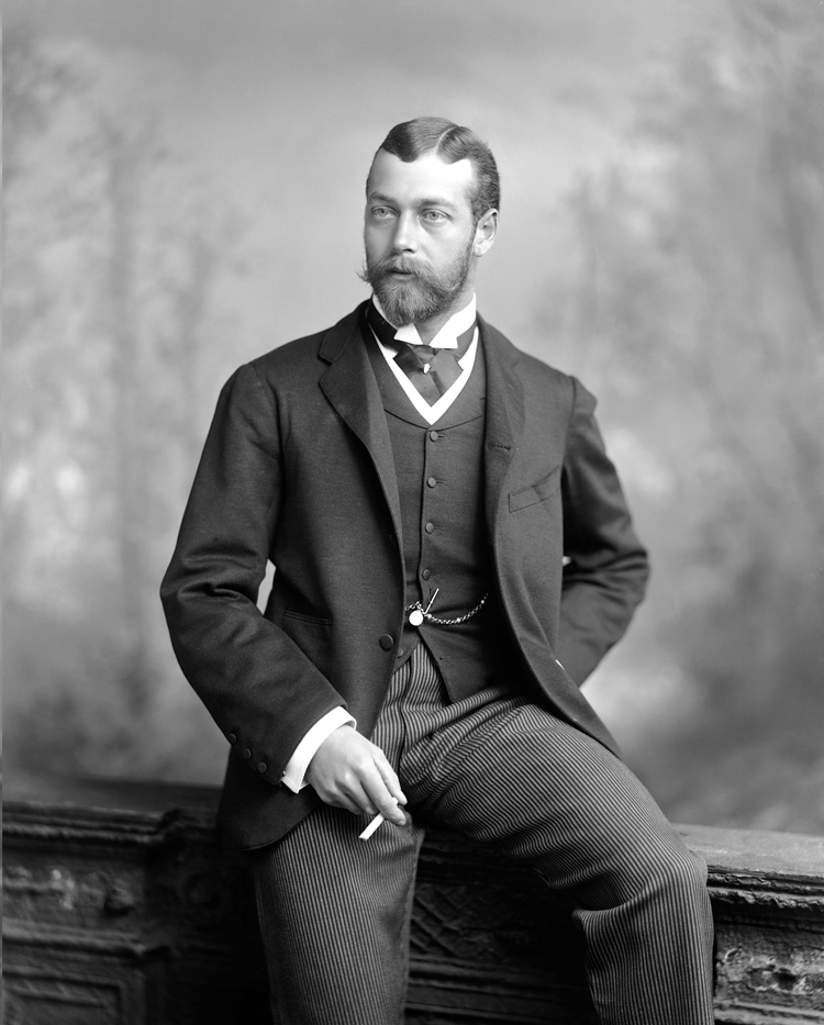 King George V (1865-1936) when Prince George of Wales. 
