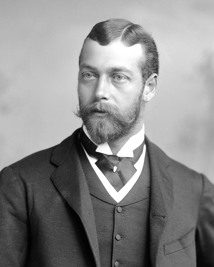 King George V (1865-1936) when Prince George of Wales. 