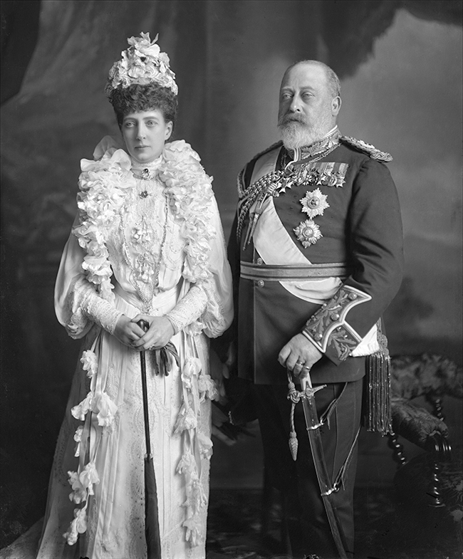 Queen Alexandra (1844-1925); King Edward VII (1841-1910).
