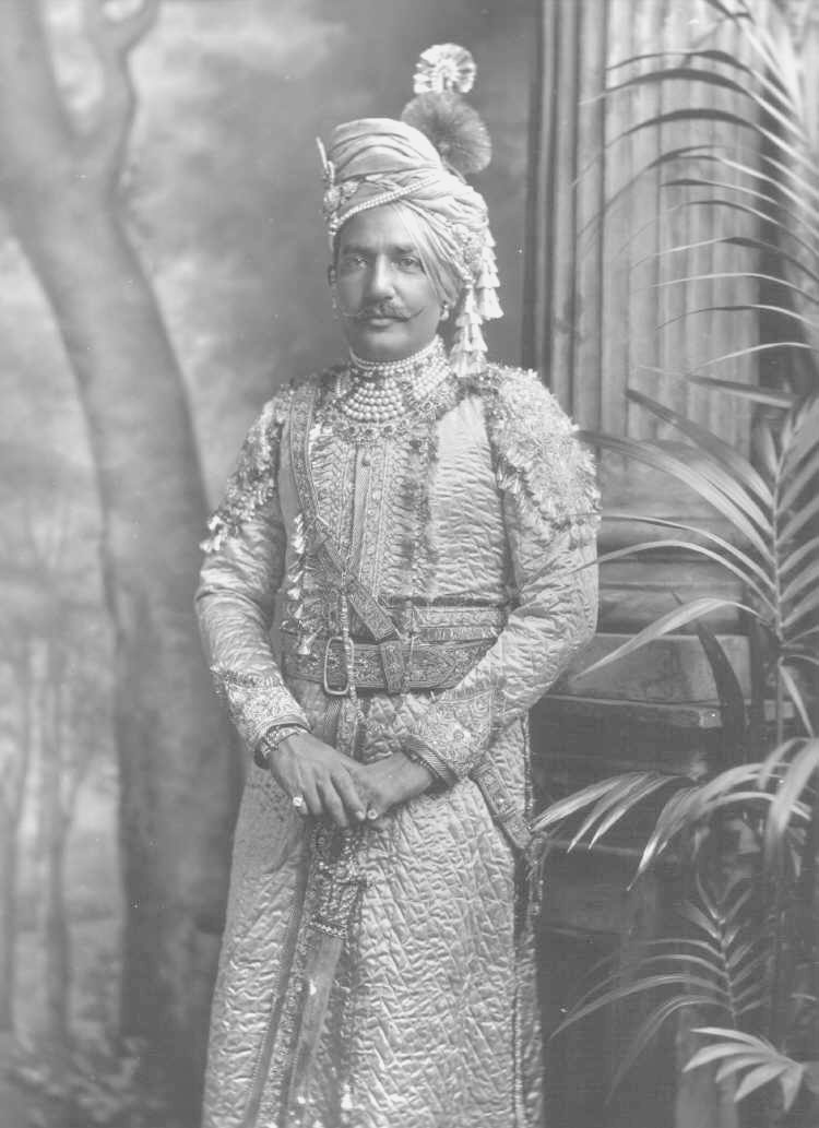 Rajah Ajit Singh of Khetri (c. 1864-1900) son of Thakur CHATAR SINGH of Alsisar.[India] married 1875, the daughter of Thakur DEVI SINGH of Auwa, 