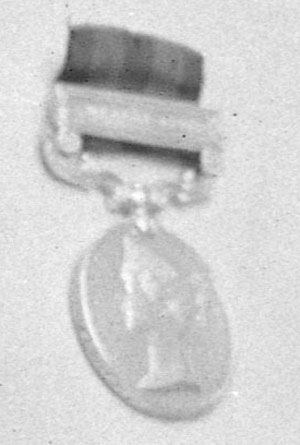 India General Service Medal 1854-1895, with clasp, probably Hazara 1891.