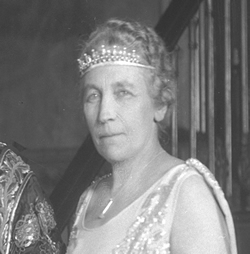 (Lady Mayoress) Lady Batho, née Bessie Parker (d. 1961); 4th daughter of Benjamin Parker, of Broadlands, Oulton Broad, Suffolk; m. (1897) Sir Charles Albert Batho, 1st Bt., Lord Mayor of London (1927-28).