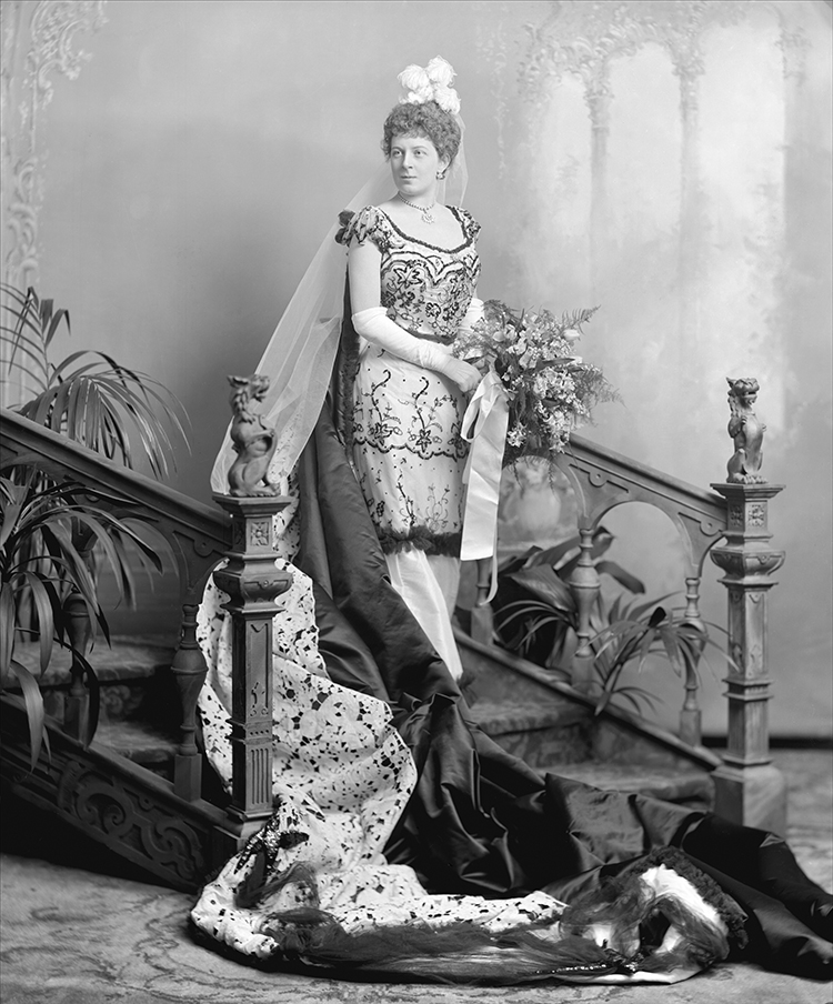 Baroness von Haugwitz, formerly Lady Inglefield, née Beatrice Maud Mariana Hodnett, daughter of Capt. William Patrick Hodnett, m. (1895) Baron Edmund Richard Karl Heinrich von Haugwitz (1834-1914).