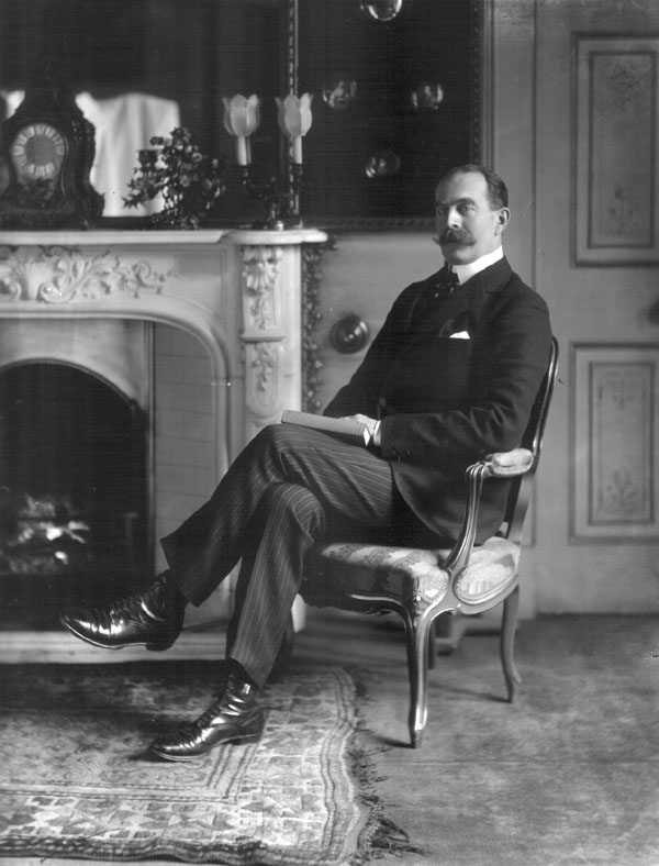 Robert Offley Ashburton Crewe-Milnes, 2nd Baron Houghton and 1st Earl of Crewe, later 2nd baron Houghton and 1st & last Earl of Madeley and Marquess of Crewe (1858-1945), when Lord President of the Council (1905-08). 