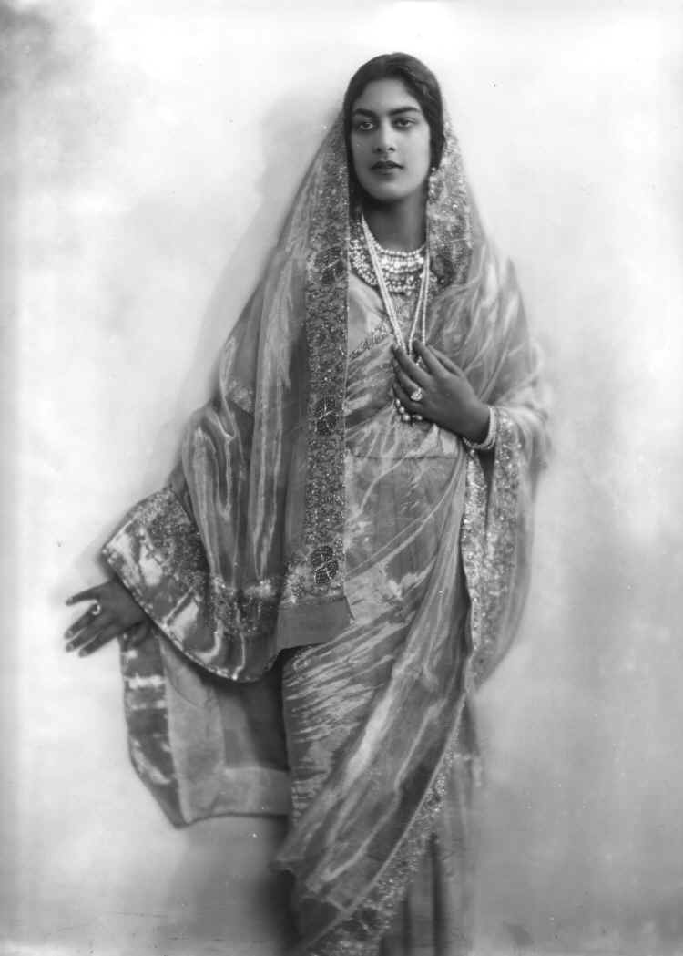 Rani Shri Amrit Kaur Sahib, only daughter of Major-General H.H. Farzand-i-Dilband Rasikh-al-Iqtidad-i-Daulat-i-Inglishia, Raja-i-Rajagan, Maharaja Sir Jagatjit Singh, Bahadur, Maharaja of Kapurthala, GCSI, GCIE, GBE, by his fourth wife, Rani Kanari.