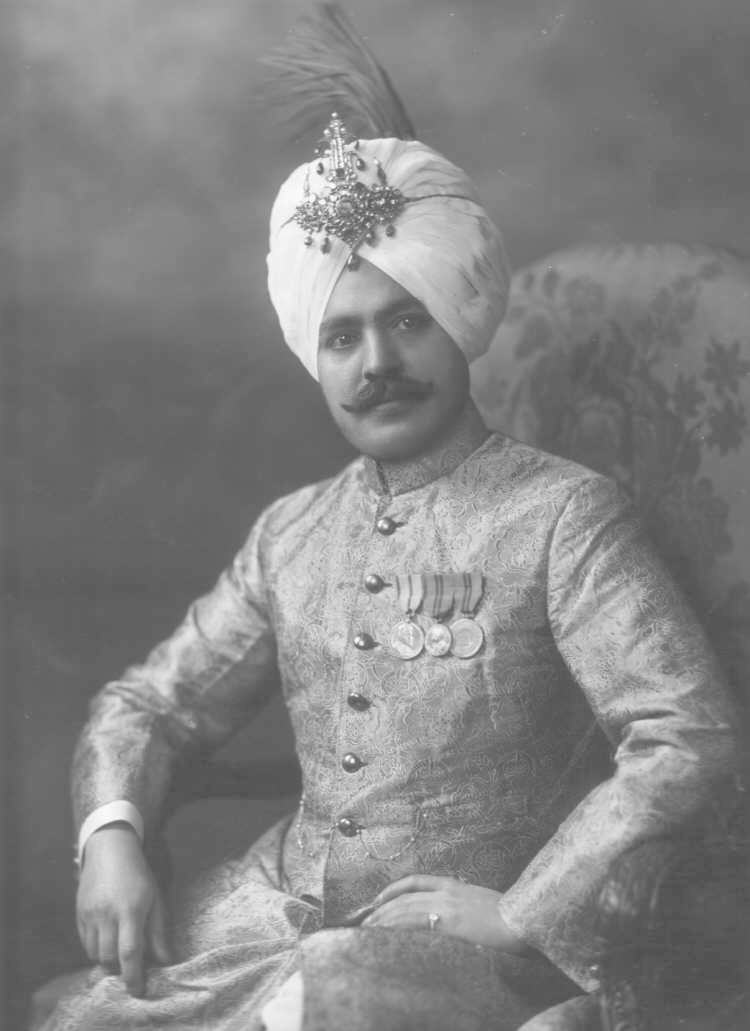 The Hon Raja Charanjit Singh. b. 1883, son of Kanwar Suchet Singh and cousin of Major-General H.H. Farzand-i-Dilband Rasikh-al-Iqtidad-i-Daulat-i-Inglishia, Raja-i-Rajagan, Maharaja Sir Jagatjit Singh, Bahadur, Maharaja of Kapurthala, GCSI, GCIE, GBE. Educ. Jullunder and Govt. Colls., Lahore. Mbr. of the Council of State 1903 and 1923-1932. Granted the personal title of ‘Raja’ 1932. Rcvd. Durbar Silver Medals 1903 and 1911, Coronation Medals 1911 and 1937, and Silver Jubilee Medal 1935. He d. 1970, having had issue four sons.