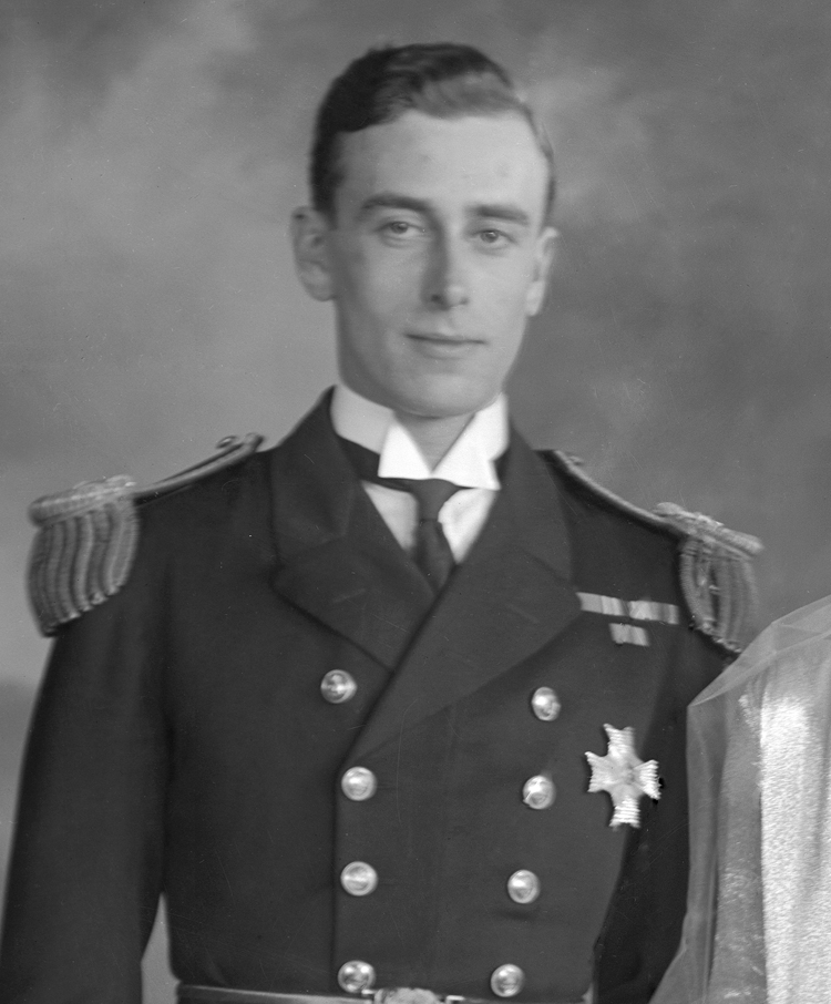 Lord and Lady Louis Mountbatten, wedding portrait. 