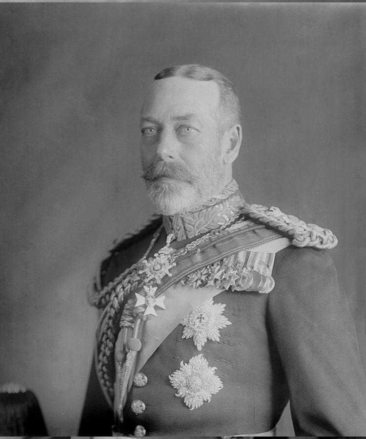 King George V (1865-1936).