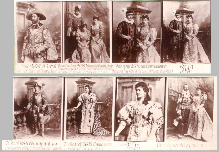 Display contact sheet from the London studio showing some of the images whose negatives have not survived